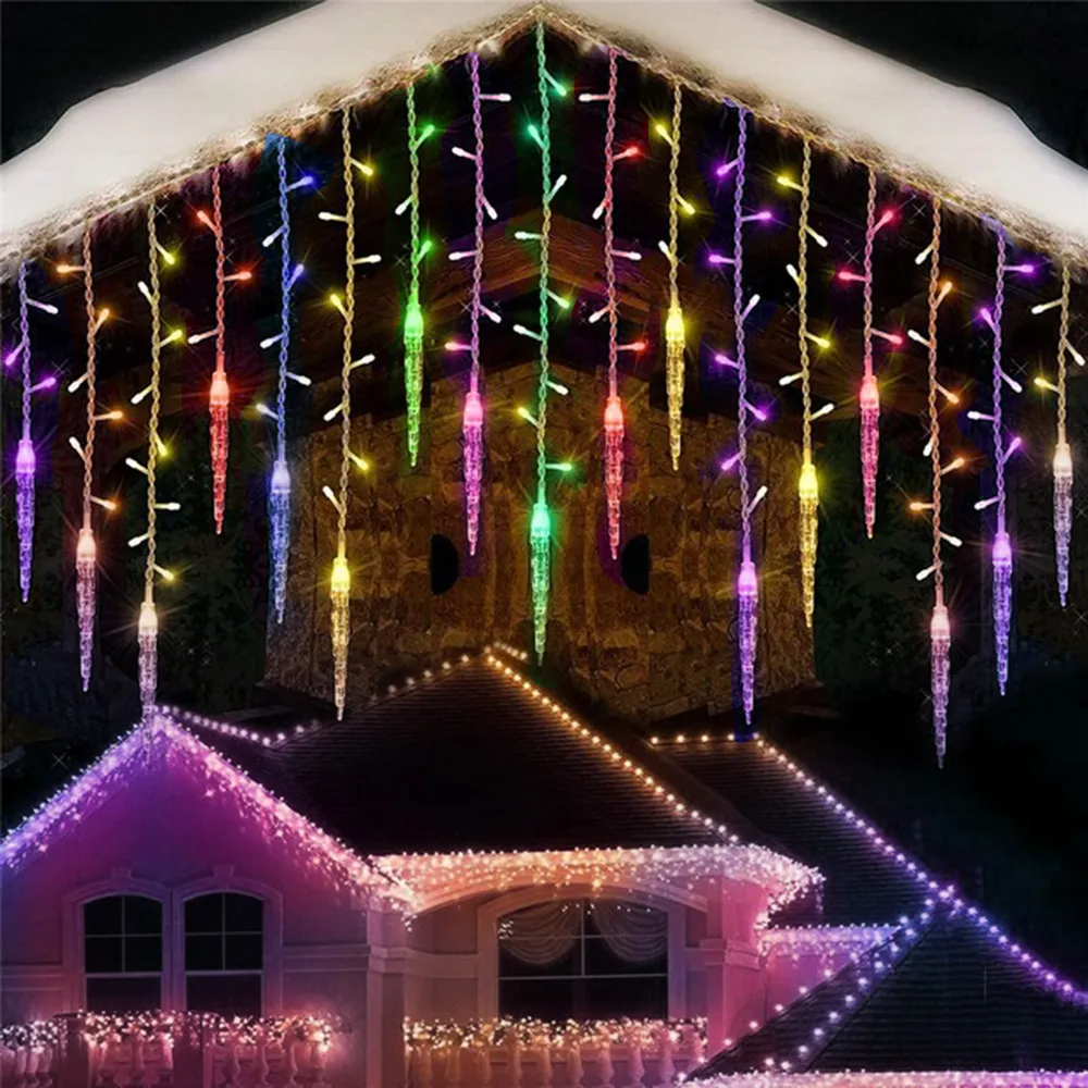 Christmas Lighting LED Icicle Fairy Curtain Light