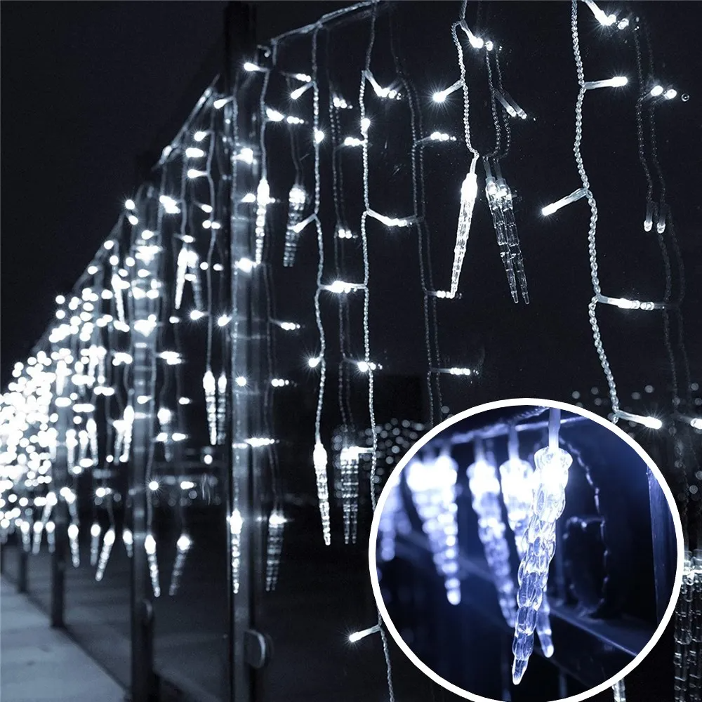 Christmas Lighting LED Icicle Fairy Curtain Light