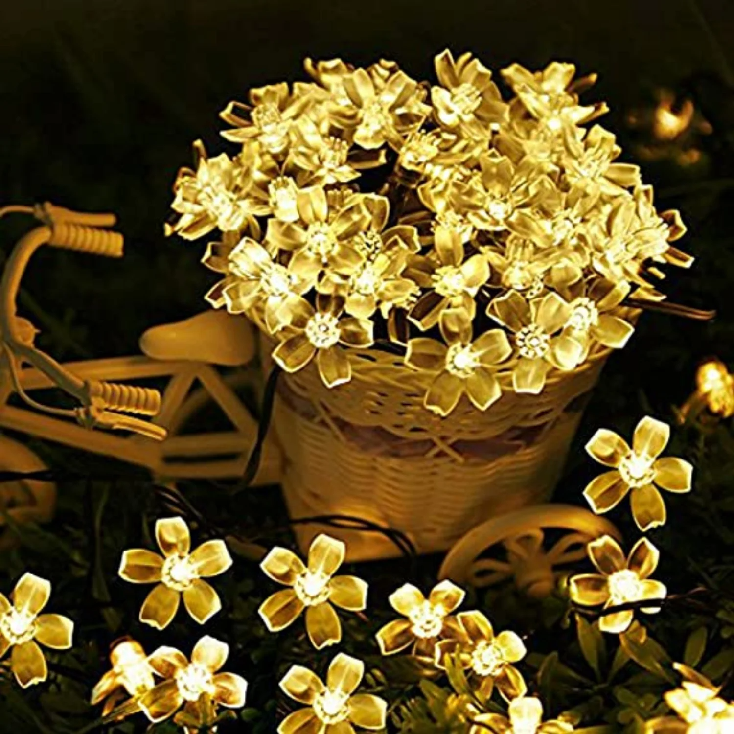 Solar Outdoor LED Garden Fairy String Light