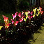 Load image into Gallery viewer, Artificial Lilies Waterproof LED Solar Garden Light
