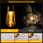 Load image into Gallery viewer, 28FT 20 Bulbs Shatterproof Bulbs Patio Solar Lights with Remote
