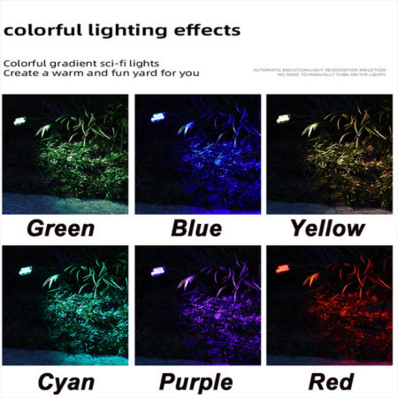 Solar Powered 7 LED Garden Spotlight