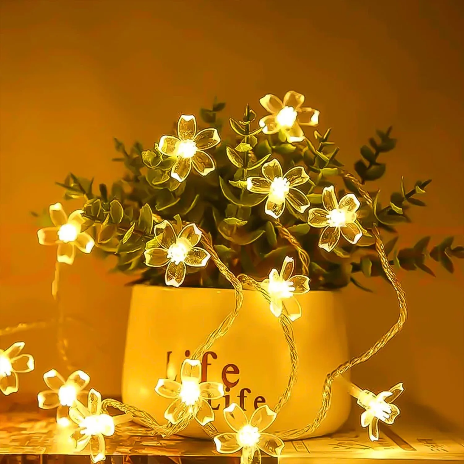 Solar Outdoor LED Garden Fairy String Light