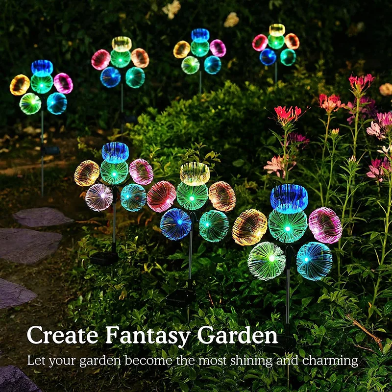 Solar LED jellyfish garden lights