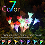 Load image into Gallery viewer, Artificial Lilies Waterproof LED Solar Garden Light
