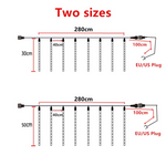 Load image into Gallery viewer, LED Meteor Shower Fairy String Garland Curtain Lights
