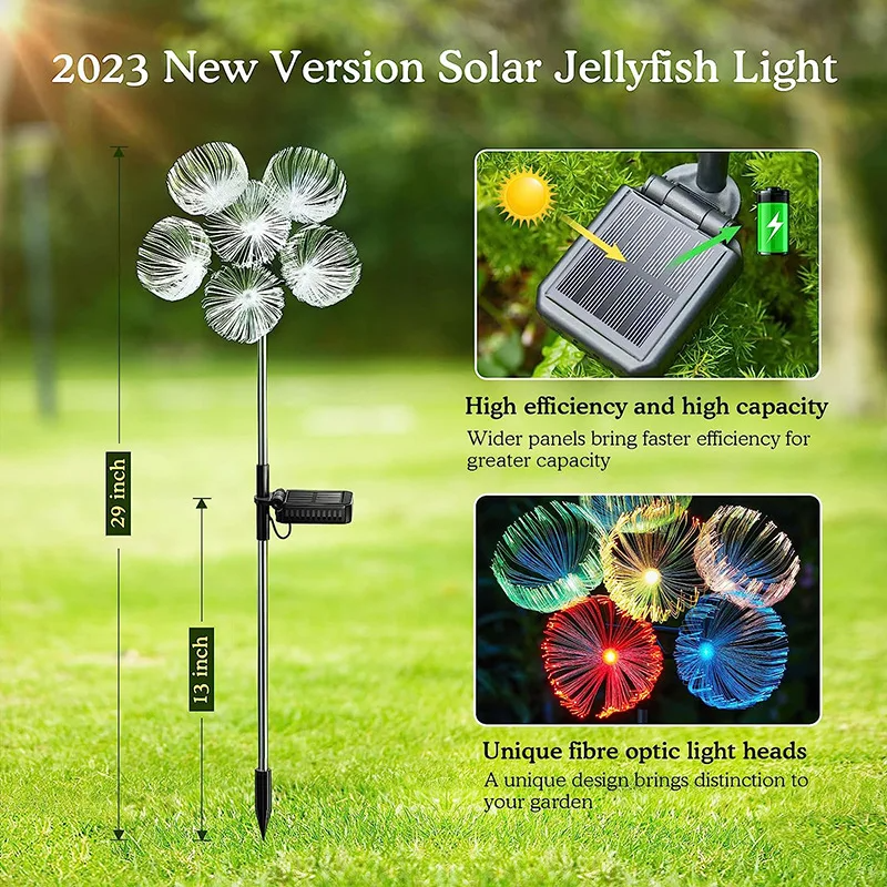 Solar LED jellyfish garden lights