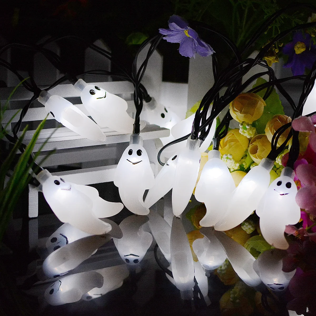 Solar LED Ghost String Lamp