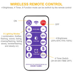 Load image into Gallery viewer, Solar Star Moon String Light Outdoor with Remote 138 LED 8 Lighting Modes
