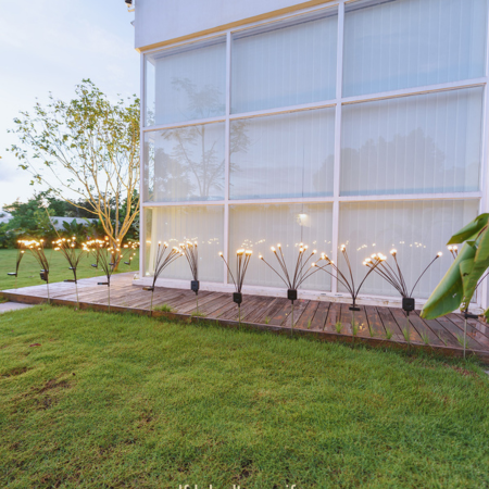 Solar 6 LED Firework Lawn Lamps