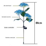 Load image into Gallery viewer, Led Hydrangea Rose Solar Garden Lights
