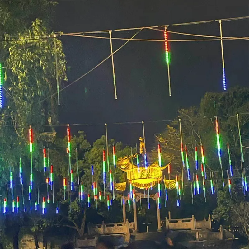 LED Meteor Shower Fairy String Garland Curtain Lights