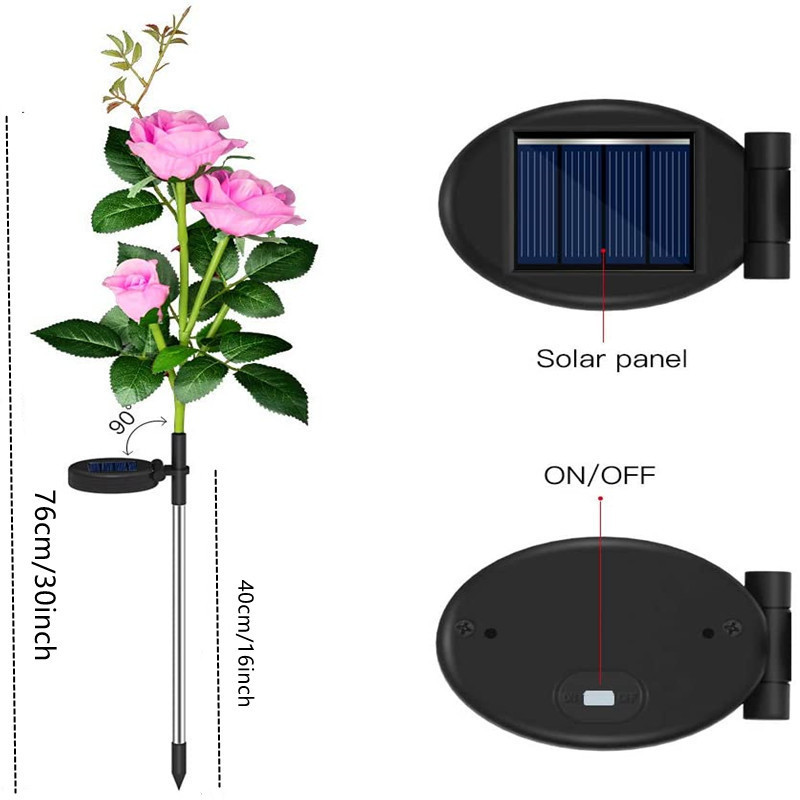 Orchid Solar Garden Lights